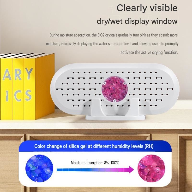 Mini Rechargeable Dehumidifier Wardrobe Closet Moisture Absorber Anti Mould