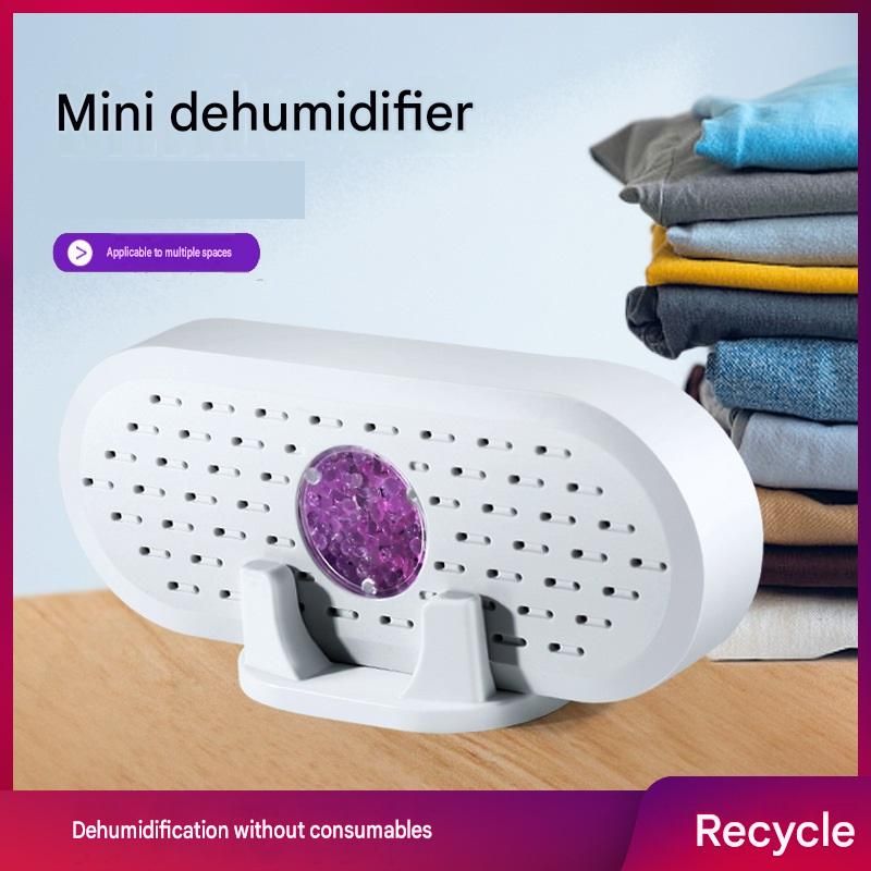 2x Mini Rechargeable Dehumidifier Wardrobe Closet Moisture Absorber Anti Mould