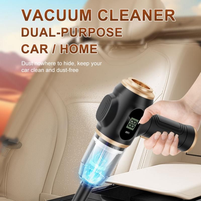 Black and Green Cordless 2-in-1 Cleaning Kit  Vacuum cleaner(2 x 2000mAh) and Spin Scrubber Set（Includes three types of brush heads） for Home Car Kitchen Bathroom Cleaning