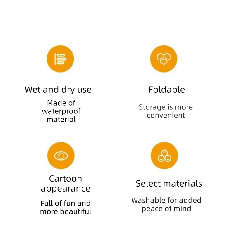 panda pattern Car Blue Trash Can - Foldable Dual-Layer Waterproof Car Garbage Bin , Space-Saving, Easy Clean, Portable Storage for Vehicle Interior, Durable Faux Leather Material