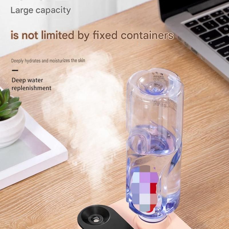 3PCS Smart Home Atmosphere Set – White USB Rechargeable Camera Humidifier & 2pcs Black RGB Motion Sensor Wall Light, Magnetic Wireless Night Lamp with Remote Control for Bedroom, Living Room & Office