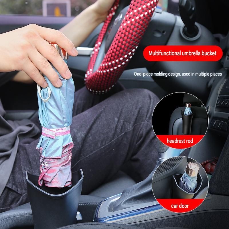 2x Car Umbrella Storage Bucket Hanging Seat Back Door Organiser Trash Bin