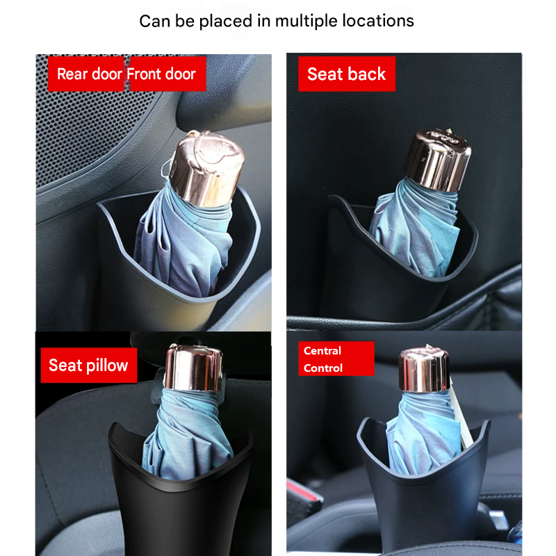 2x Car Umbrella Storage Bucket Hanging Seat Back Door Organiser Trash Bin