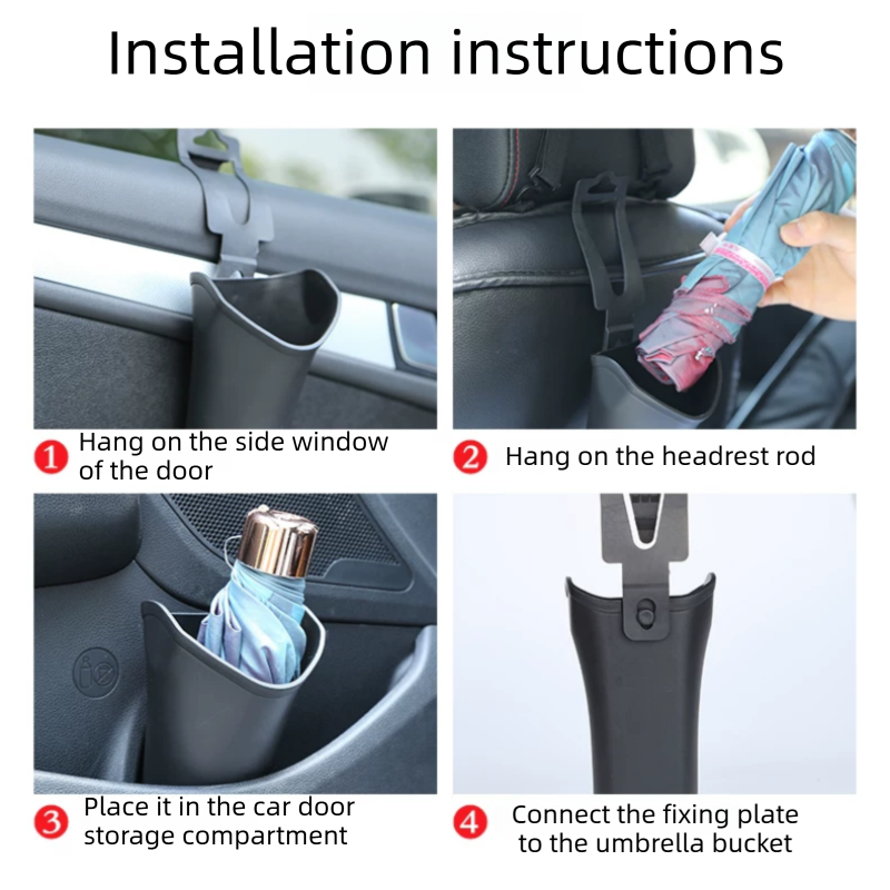 2pc Car Air Vent Aroma Diffuser + Hanging Storage Bin Set Gold