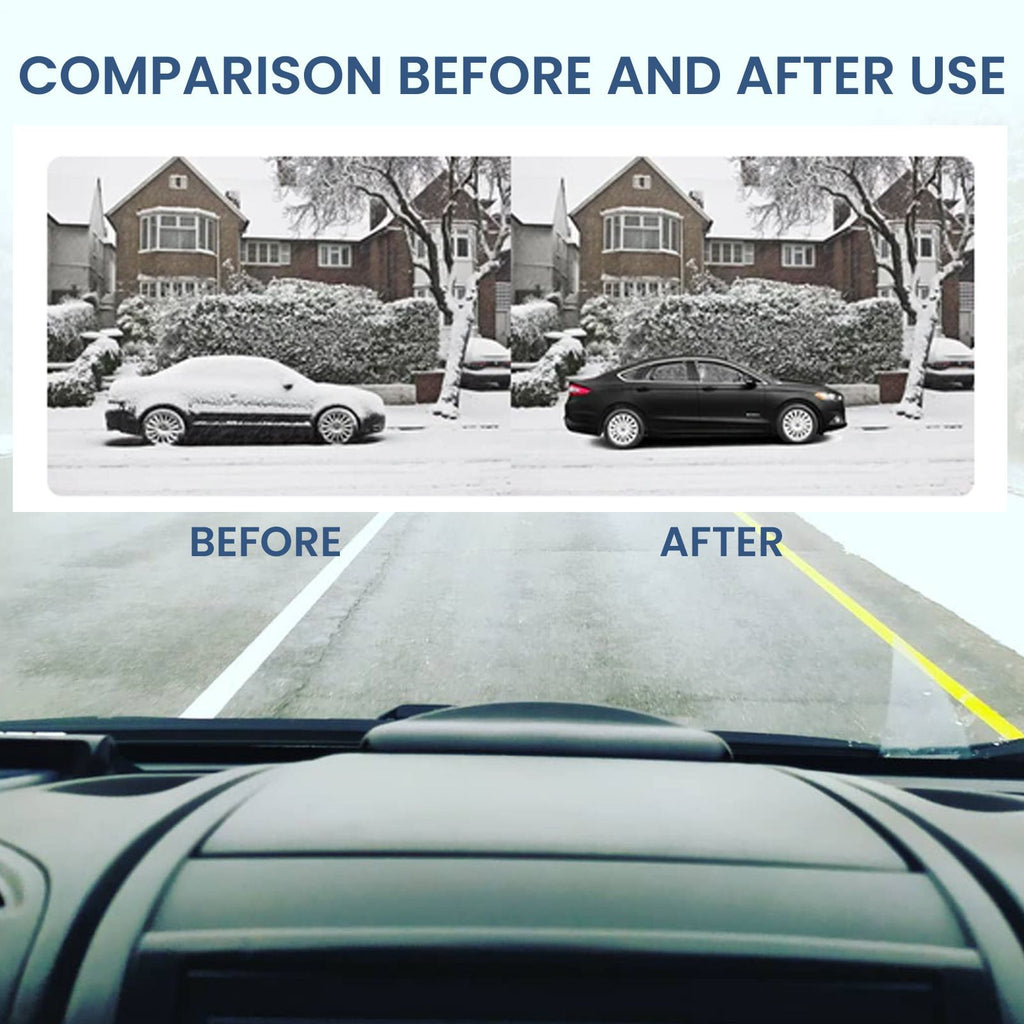 Electromagnetic Car Ice Remover - Solar Powered Molecular Interference De-icer for Windshield Frost and Snow Prevention, Compact Portable Dashboard Gadget for Winter Driving Safety