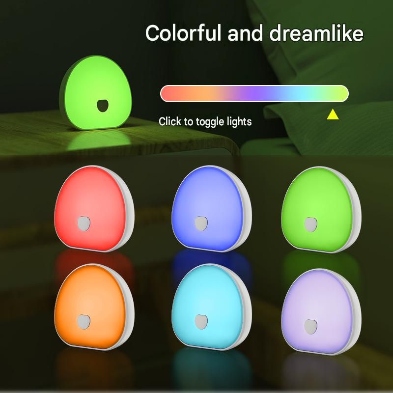 White Rechargeable White Noise Sleep Aid Night Light - 10 Soothing Nature Sounds, Dimmable RGB Mood Lighting, Timer Function for Baby Nursing and Adult Relaxation