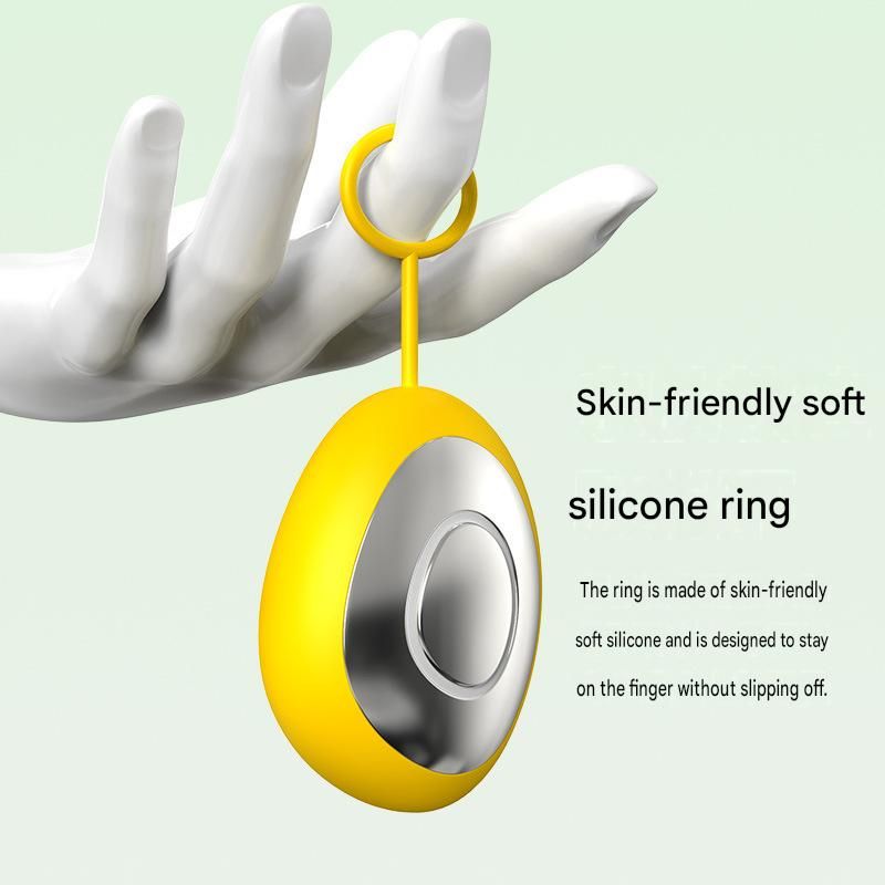 Sleep Aid Combo Set - Yellow Portable Microcurrent Handheld Device and Grey 3D Zero Pressure Eye Mask with Earplugs, USB Rechargeable  Relaxation Tool for Travel and Home Use