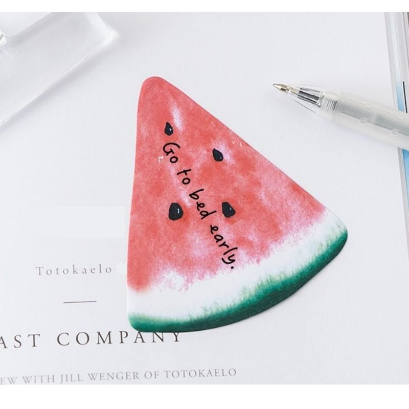 3 Packs  Orange Design Fruit Shaped Sticky Notes - Cute Memo Pads for Journaling Office School - Reusable Adhesive Labels Gift Ready