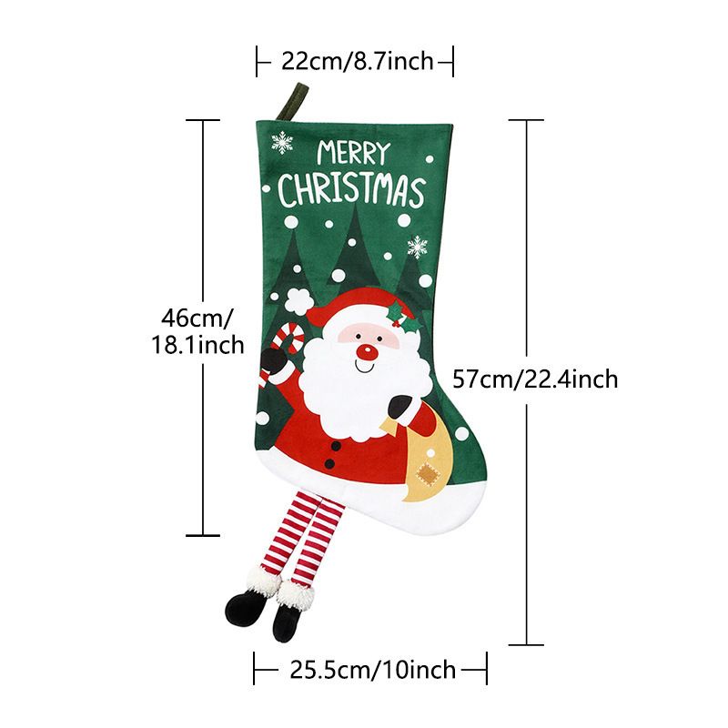 Knitted Christmas Tree Skirt & Santa Stocking Combo Set Festive Holiday Home Decor Reusable Xmas Decoration Fireplace Tree Base Cover Gift Ready Seasonal Ornament