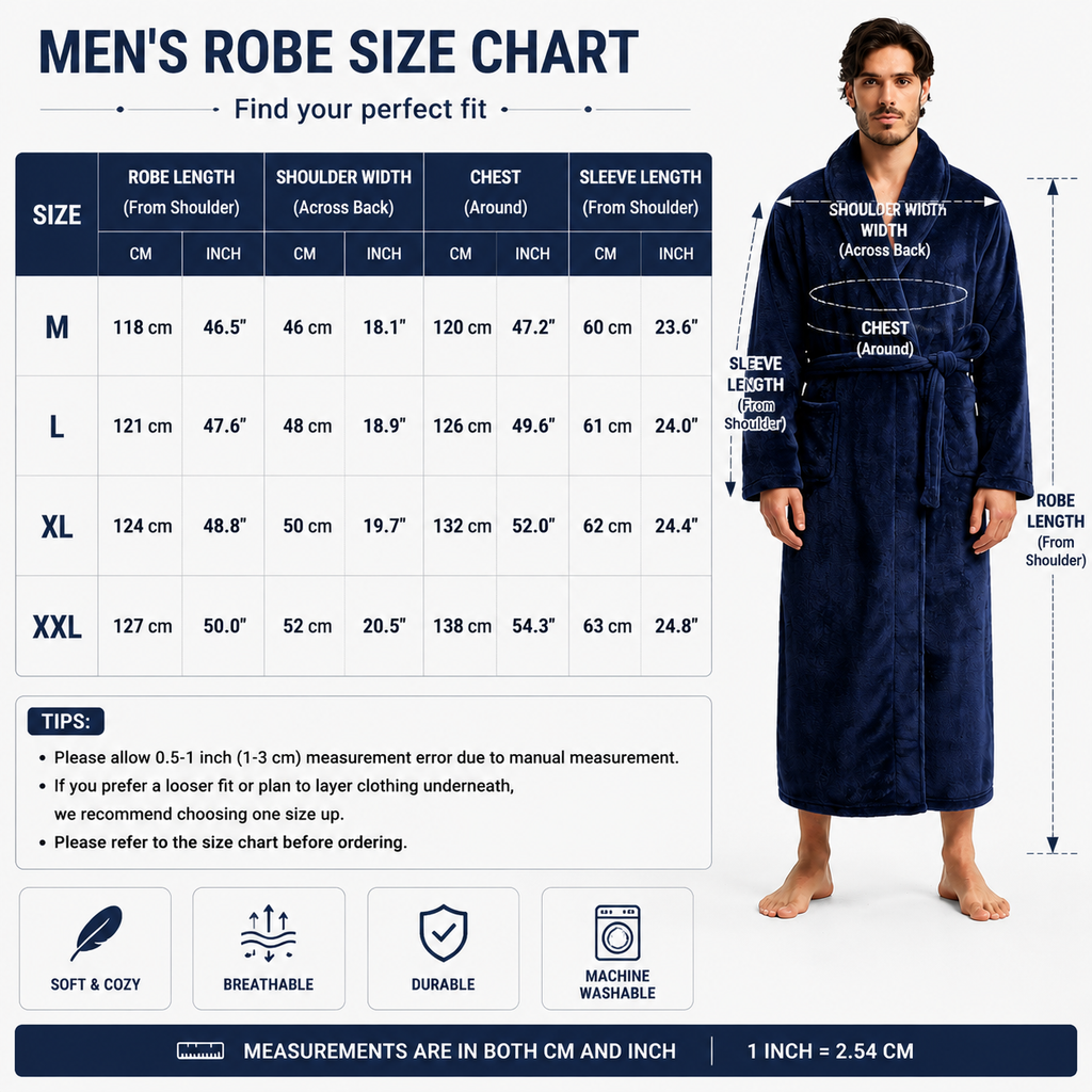 Men's Flannel Bathrobe Grey XL Size - Soft Coral Fleece Hooded Kimono Collar Dressing Gown Loose Fit Warm Comfortable Loungewear Home Spa Easy Care Machine Washable