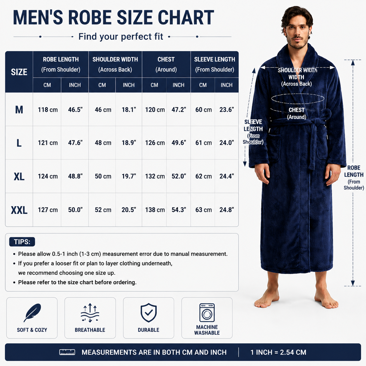 Men's Flannel Bathrobe Black XL Size - Soft Coral Fleece Hooded Kimono Collar Dressing Gown Loose Fit Warm Comfortable Loungewear Home Spa Easy Care Machine Washable