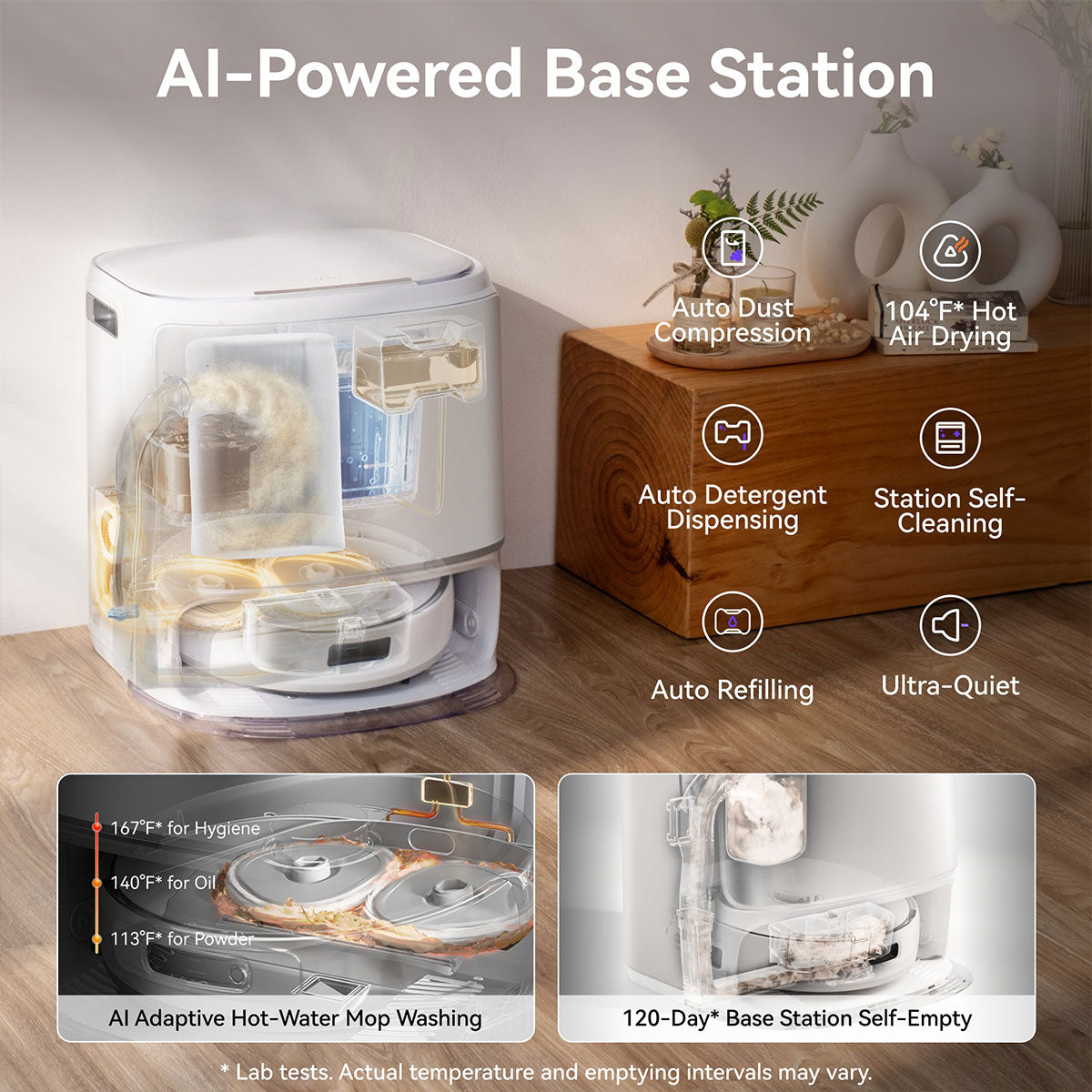 Narwal Freo Z10 Robotic Vacuum and Mop Cleaner - Covers Every Angle Without Any Tangles