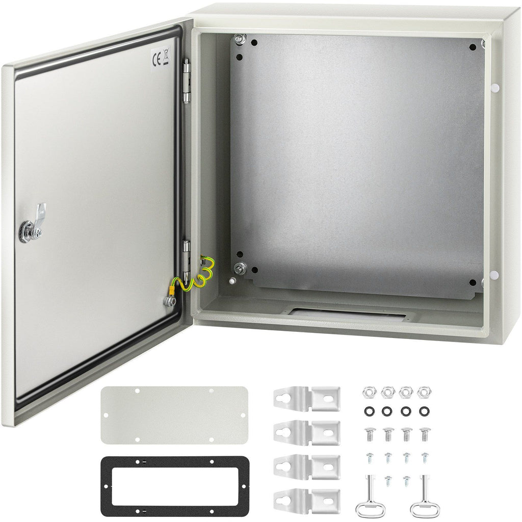 NEMA Steel Enclosure, 20 x 20 x 6\'\' NEMA 4X Steel Electrical Box, IP66 Waterproof & Dustproof, Outdoor/Indoor Electrical Junction Box, with Mounting Plate