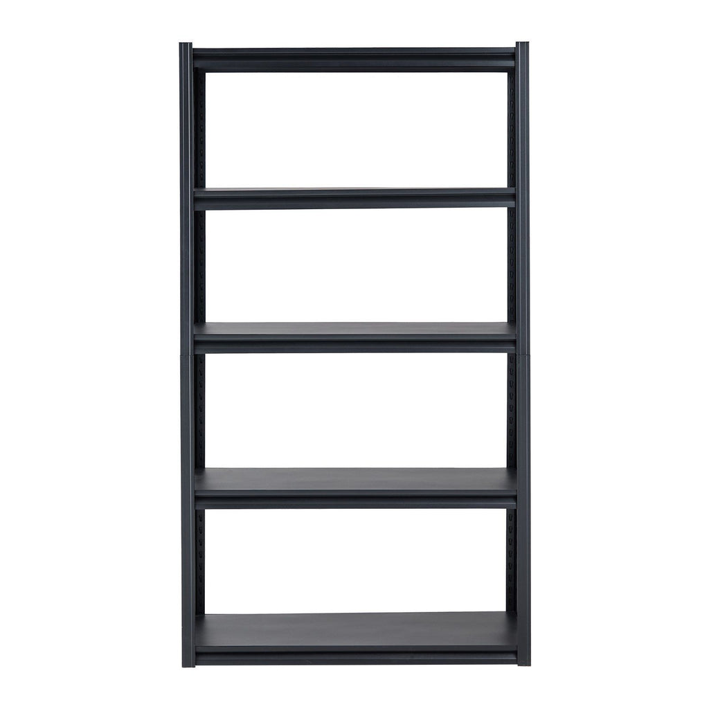Storage Shelves, 2000 lbs, 5 Tier Garage Storage Shelving, 18" D x 40" W x 72" H Adjustable Metal Shelves for Garage Shelves Utility Rack Shelf, Ideal for Kitchen, Warehouse, Basement, Black