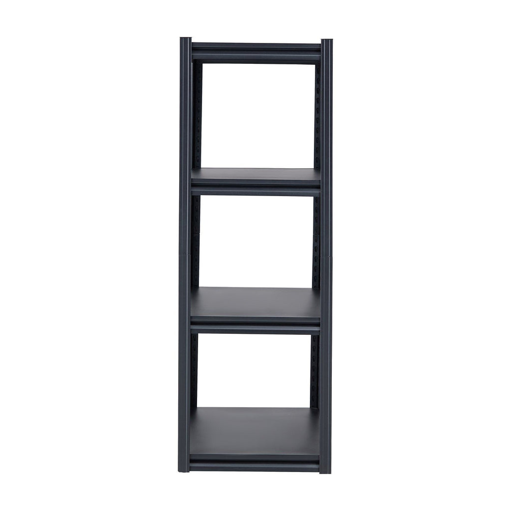 Storage Shelves, 2400 lbs, 4 Tier Garage Storage Shelving, 20" D x 40" W x 57" H Adjustable Metal Shelves for Garage Shelves Utility Rack Shelf, Ideal for Kitchen, Warehouse, Basement, Black