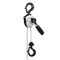 Manual Lever Chain Hoist, 1/4T 250KG Capacity Heavy Duty Come Along, 1.5M Lift G80 Alloy Steel Chain With Dual Pawl Mechanical Brake, 360° Rotating Hooks, for Warehouse Construction Garage