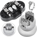 Ball Vise, 3" Engraving Setting Tool, 360° Rotation Engraving Block Vise, 30 PCS Attachment Jewelry Engraving Block Tools Standard Block for Gemstone Inlay and Small-Scale Engraving