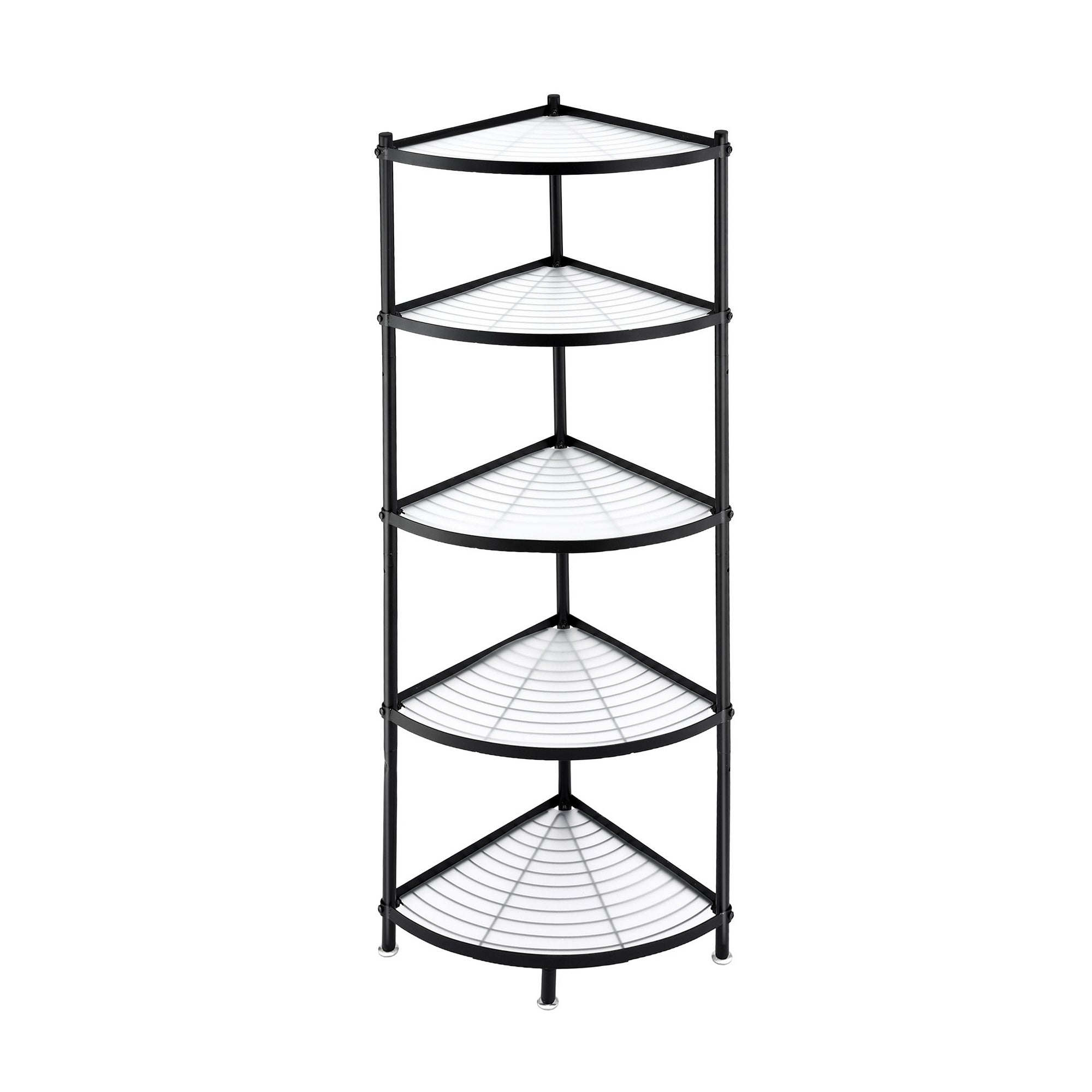 Artiss 5-Tier Kitchen Corner Shelf Rack Stand Microwave Metal Storage Shelves
